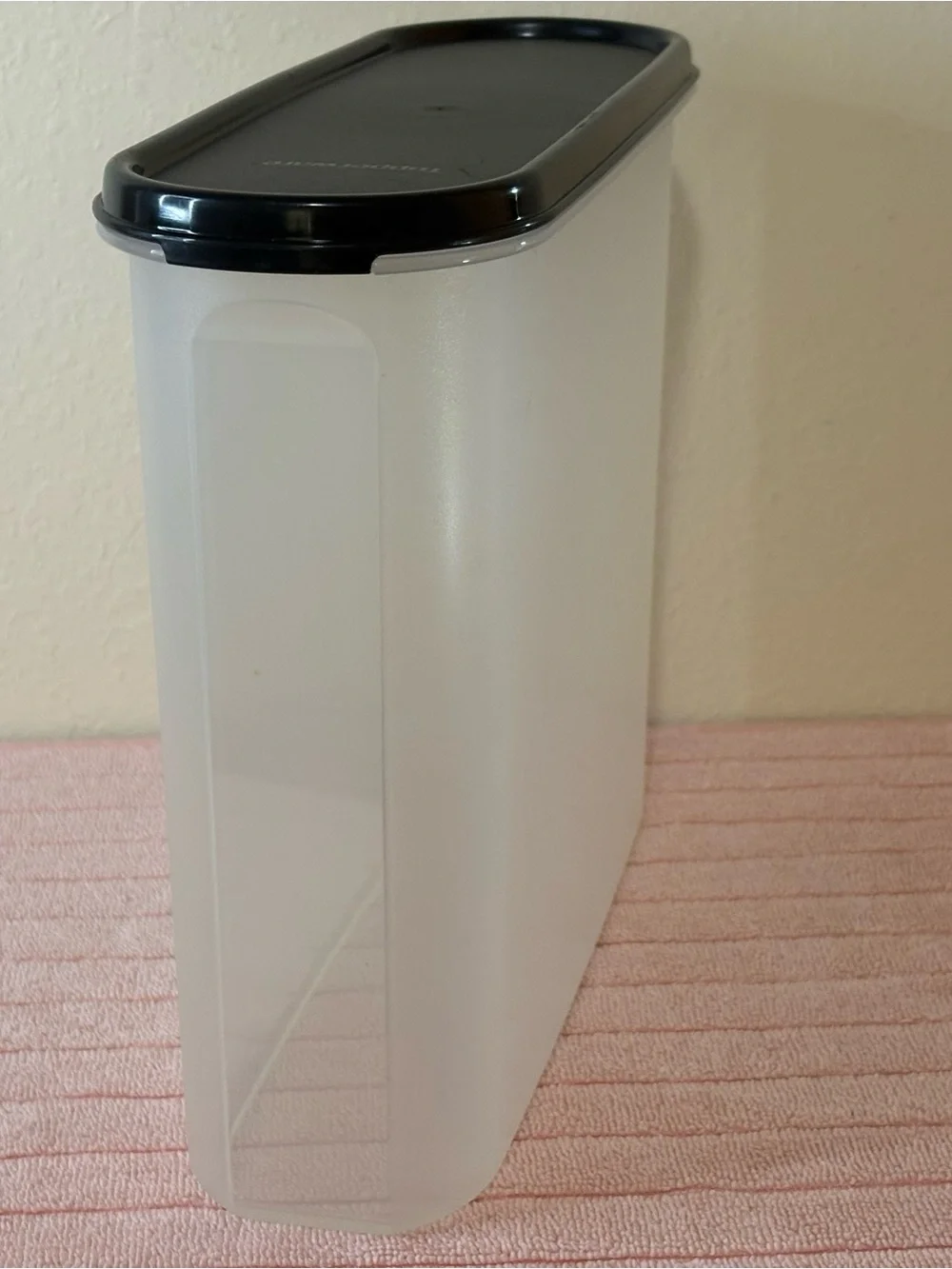 Tupperware Modular Mates with air tag Black Lid